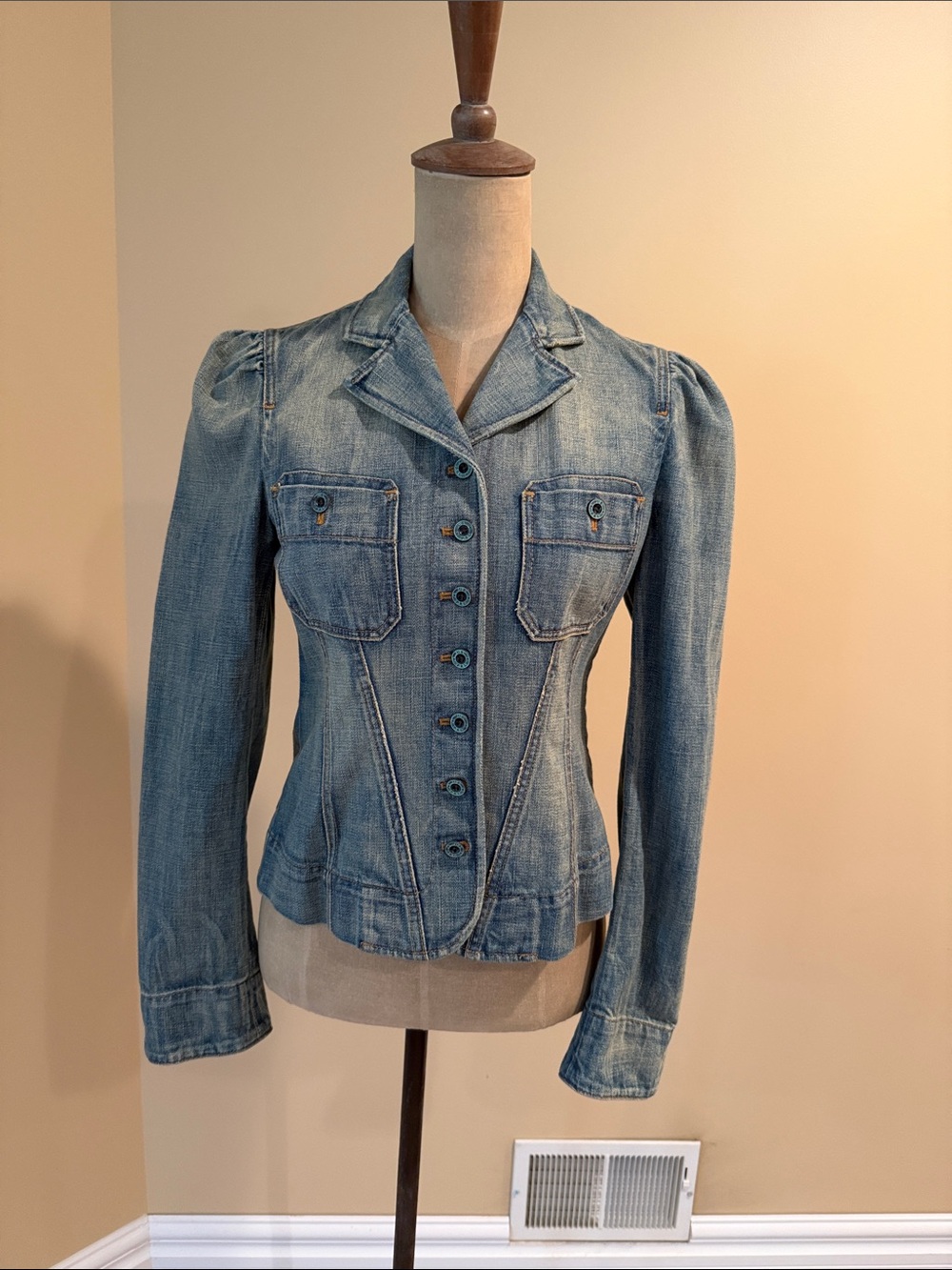 Vintage Y2K Ralph Lauren Slim-Fitted Denim Jacket